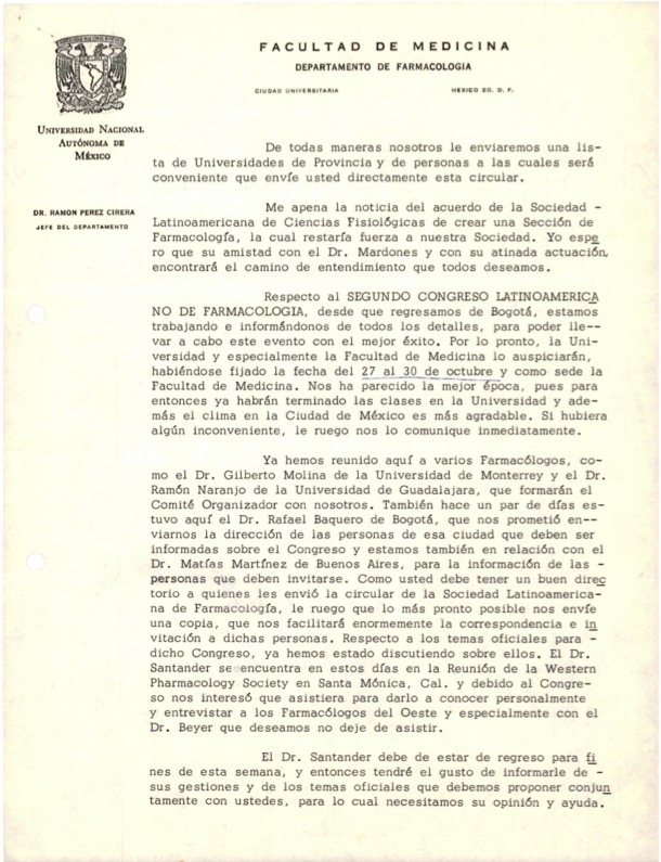 Pérez Cirera, Ramón. “Correspondencia a Plutarco Naranjo.” 28 Jan. 1965. EC-A/UC-CDRJBV/PN-EB-2-3-6-d-j.